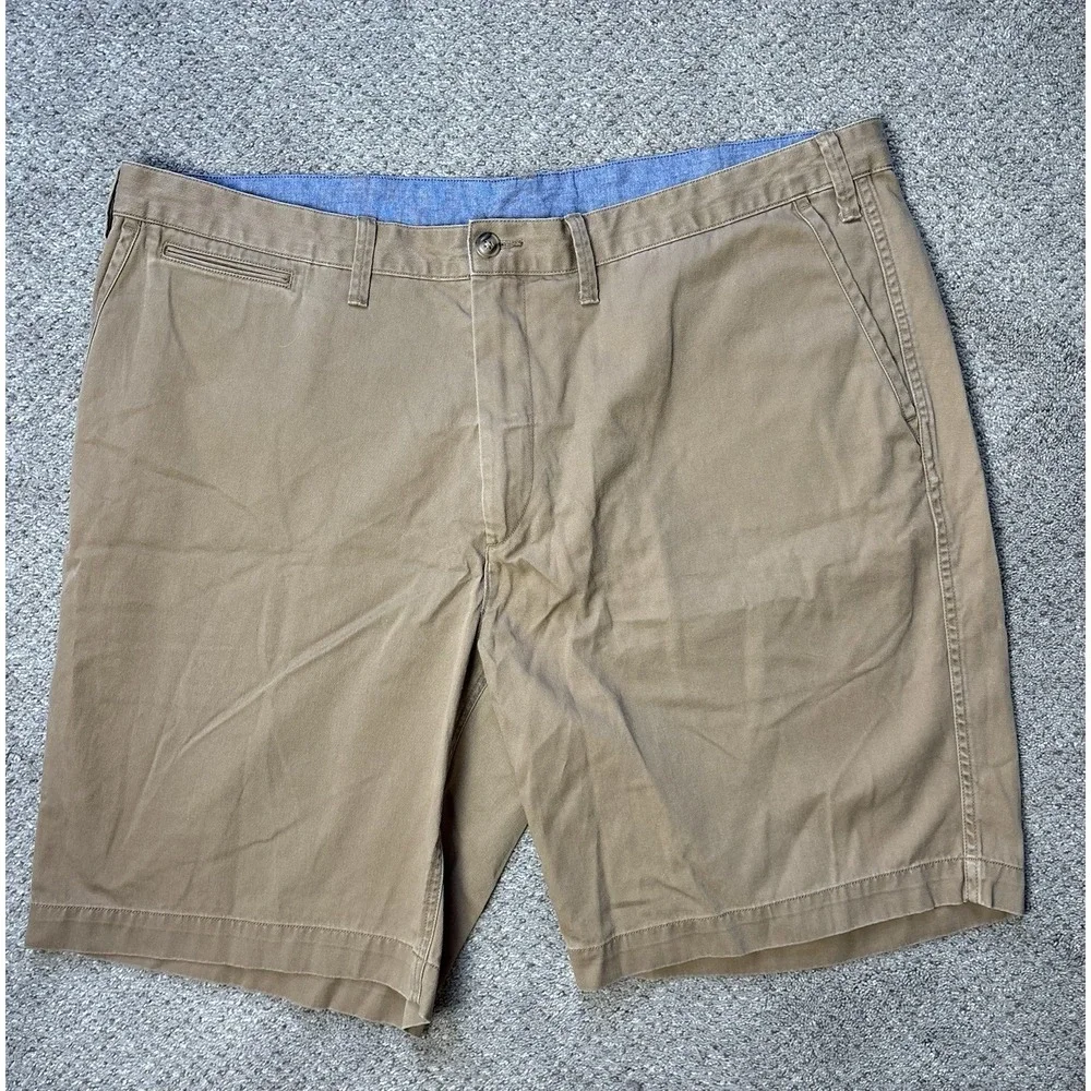Polo Ralph Lauren Mens Size 42 Chino Shorts Relaxed Fit Tan Beige Pockets Pony